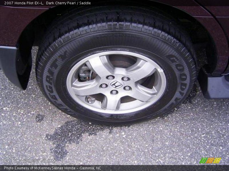 Dark Cherry Pearl / Saddle 2007 Honda Pilot EX-L