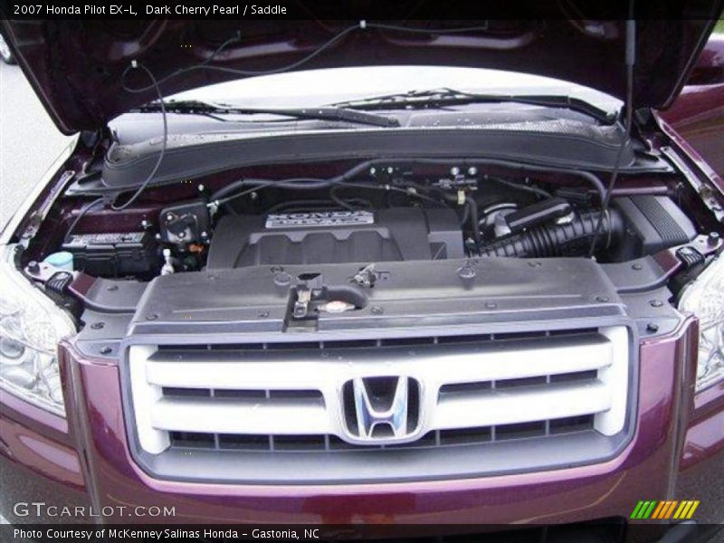 Dark Cherry Pearl / Saddle 2007 Honda Pilot EX-L