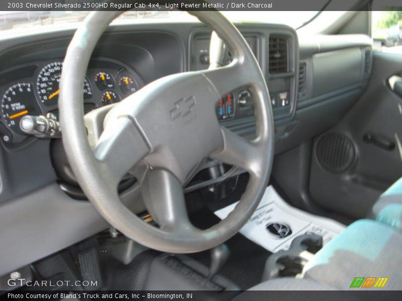 Light Pewter Metallic / Dark Charcoal 2003 Chevrolet Silverado 2500HD Regular Cab 4x4