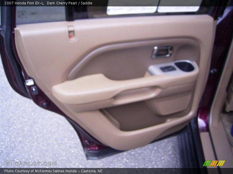Dark Cherry Pearl / Saddle 2007 Honda Pilot EX-L