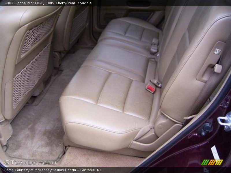Dark Cherry Pearl / Saddle 2007 Honda Pilot EX-L