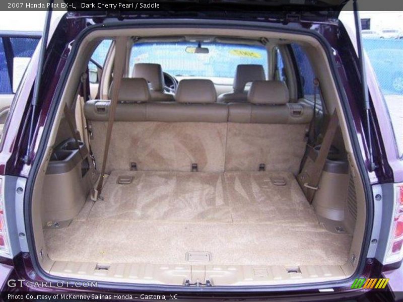 Dark Cherry Pearl / Saddle 2007 Honda Pilot EX-L