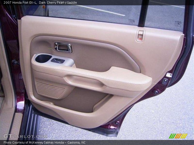 Dark Cherry Pearl / Saddle 2007 Honda Pilot EX-L