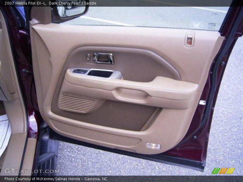 Dark Cherry Pearl / Saddle 2007 Honda Pilot EX-L