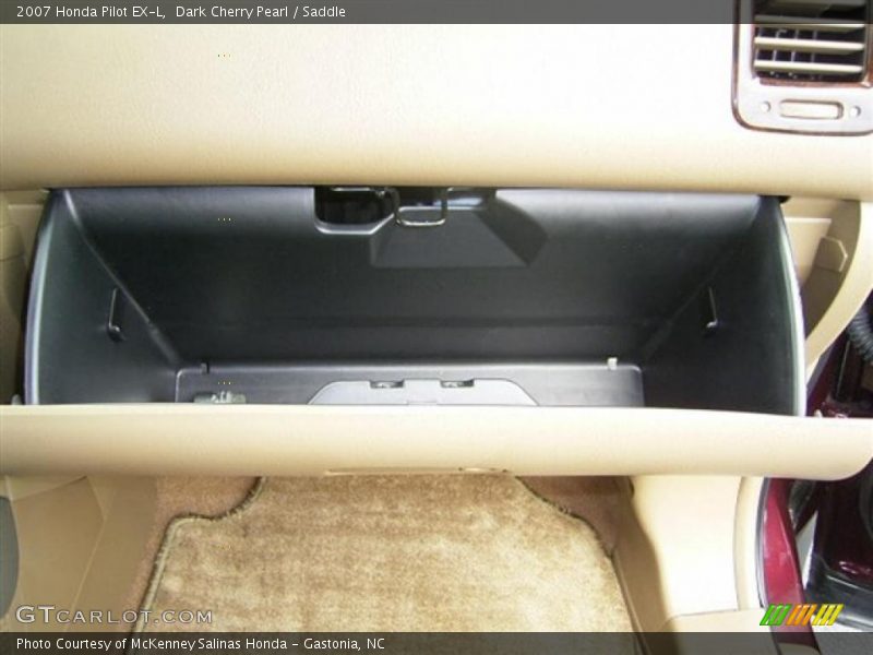 Dark Cherry Pearl / Saddle 2007 Honda Pilot EX-L