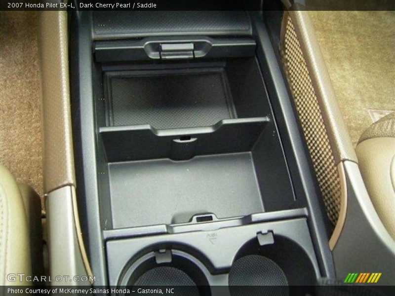 Dark Cherry Pearl / Saddle 2007 Honda Pilot EX-L