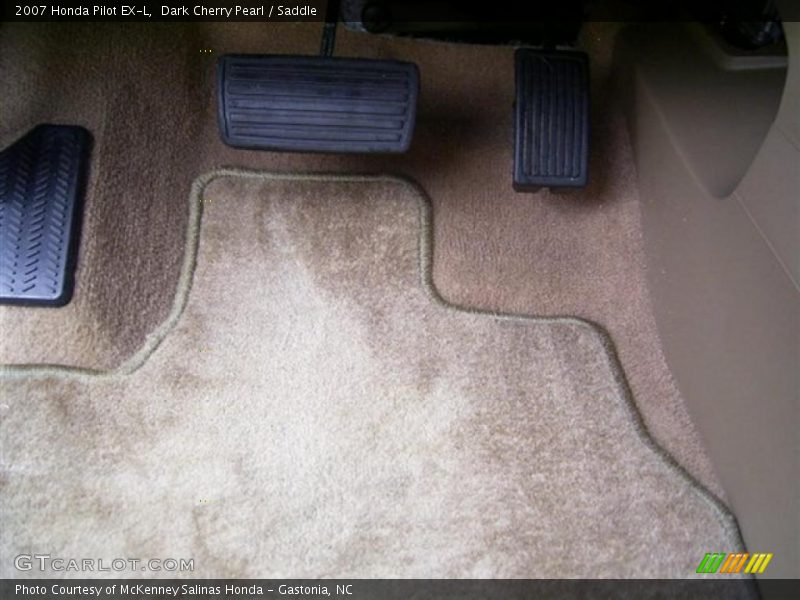 Dark Cherry Pearl / Saddle 2007 Honda Pilot EX-L