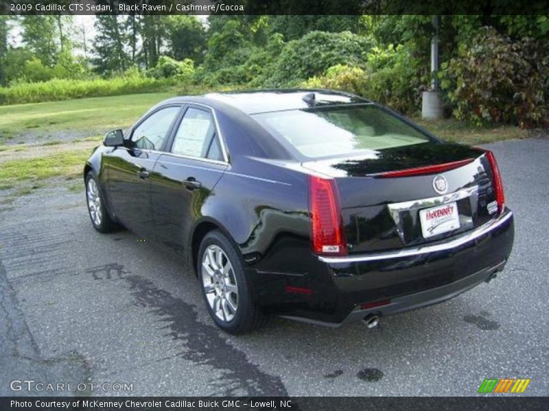 Black Raven / Cashmere/Cocoa 2009 Cadillac CTS Sedan