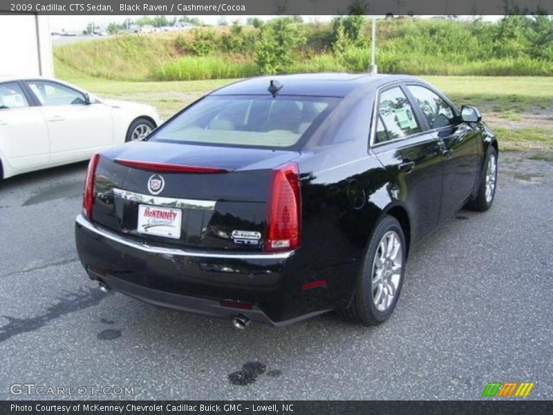Black Raven / Cashmere/Cocoa 2009 Cadillac CTS Sedan