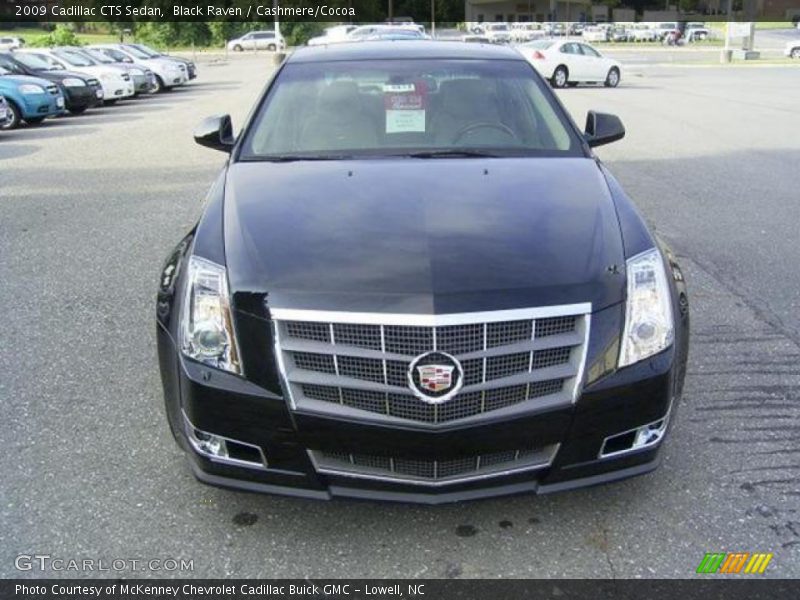 Black Raven / Cashmere/Cocoa 2009 Cadillac CTS Sedan