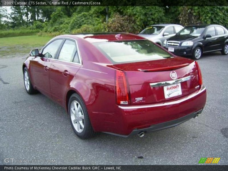 Crystal Red / Cashmere/Cocoa 2009 Cadillac CTS Sedan