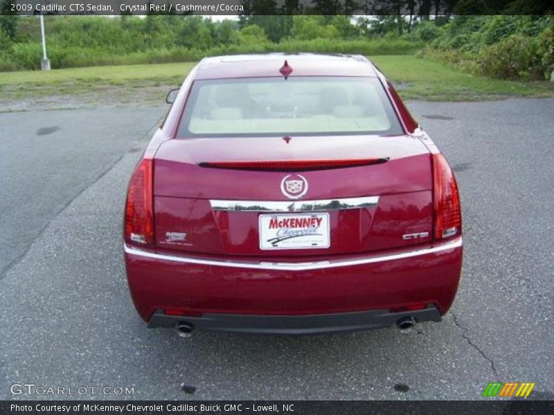 Crystal Red / Cashmere/Cocoa 2009 Cadillac CTS Sedan