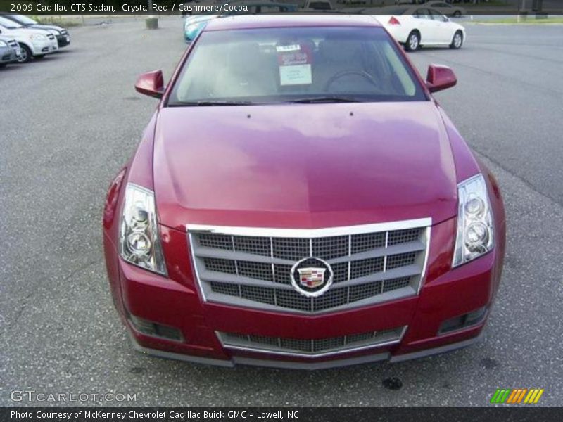 Crystal Red / Cashmere/Cocoa 2009 Cadillac CTS Sedan