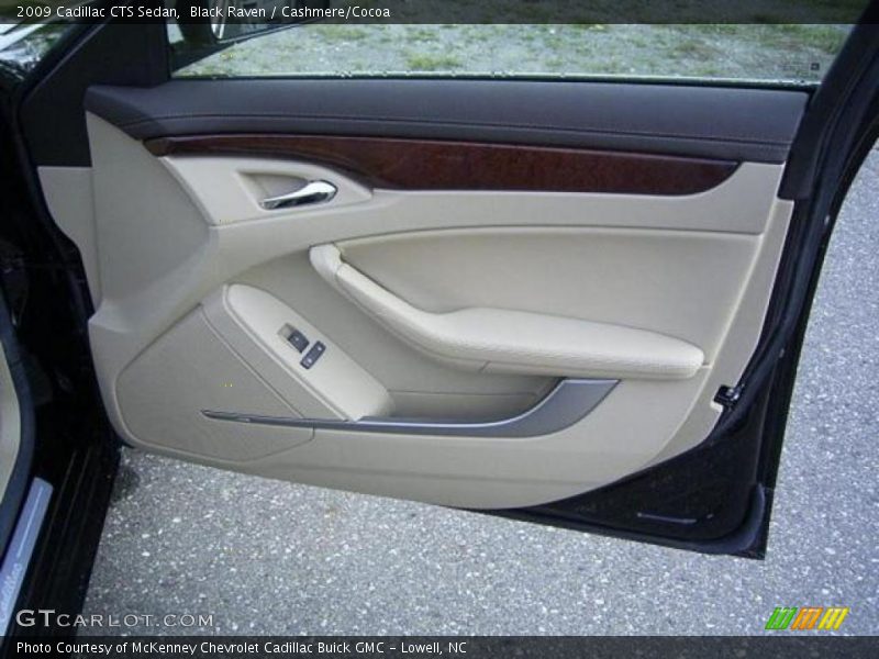 Black Raven / Cashmere/Cocoa 2009 Cadillac CTS Sedan