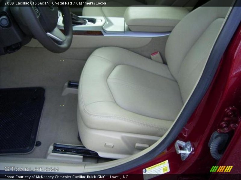 Crystal Red / Cashmere/Cocoa 2009 Cadillac CTS Sedan