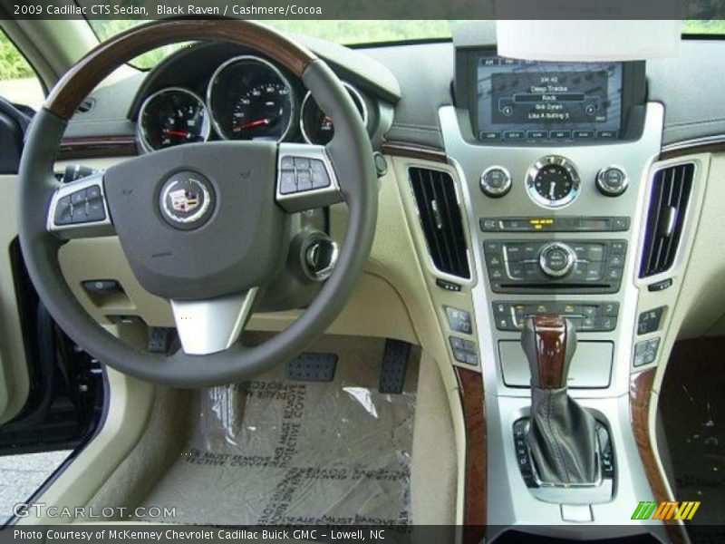 Black Raven / Cashmere/Cocoa 2009 Cadillac CTS Sedan