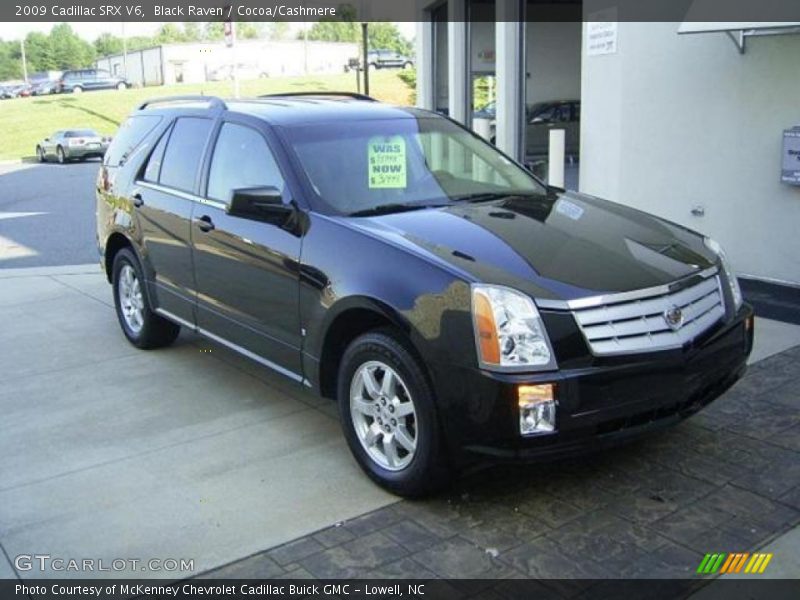 Black Raven / Cocoa/Cashmere 2009 Cadillac SRX V6