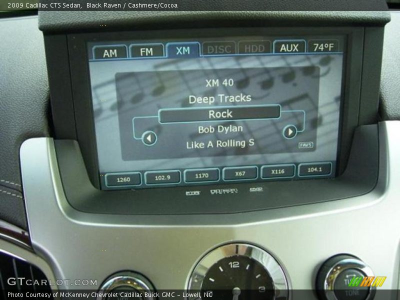 Black Raven / Cashmere/Cocoa 2009 Cadillac CTS Sedan