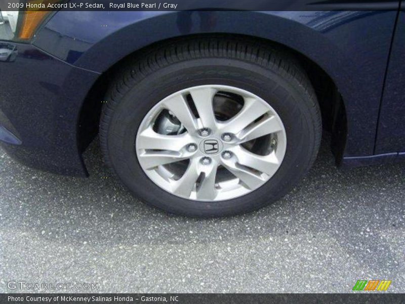 Royal Blue Pearl / Gray 2009 Honda Accord LX-P Sedan