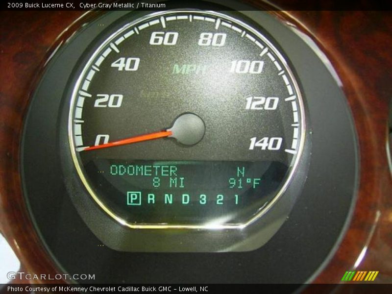 Cyber Gray Metallic / Titanium 2009 Buick Lucerne CX