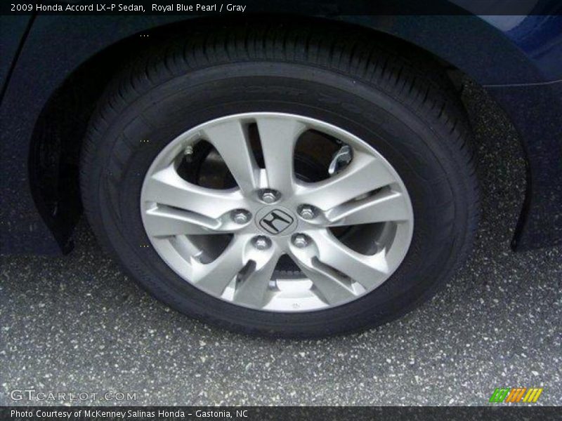 Royal Blue Pearl / Gray 2009 Honda Accord LX-P Sedan