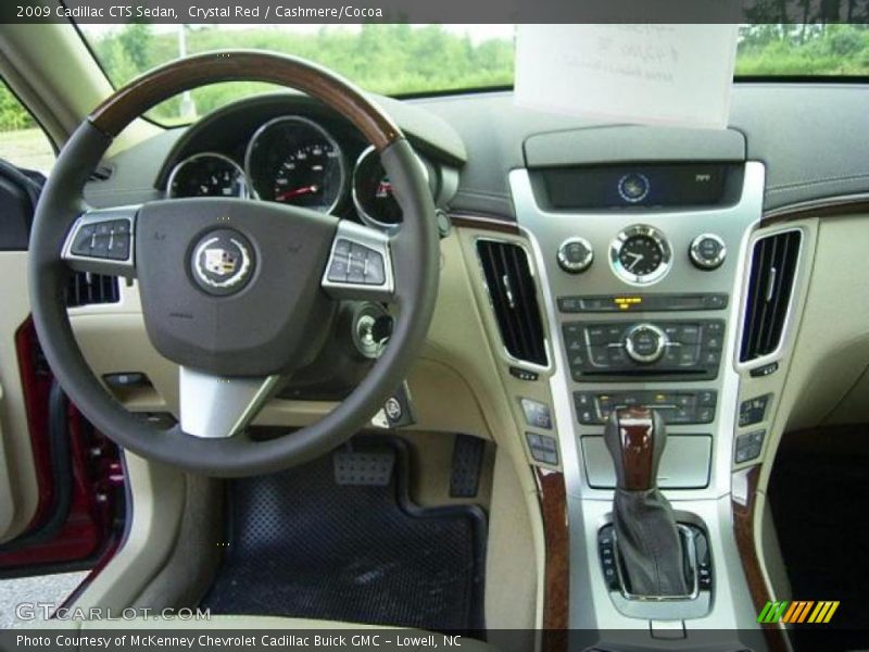 Crystal Red / Cashmere/Cocoa 2009 Cadillac CTS Sedan