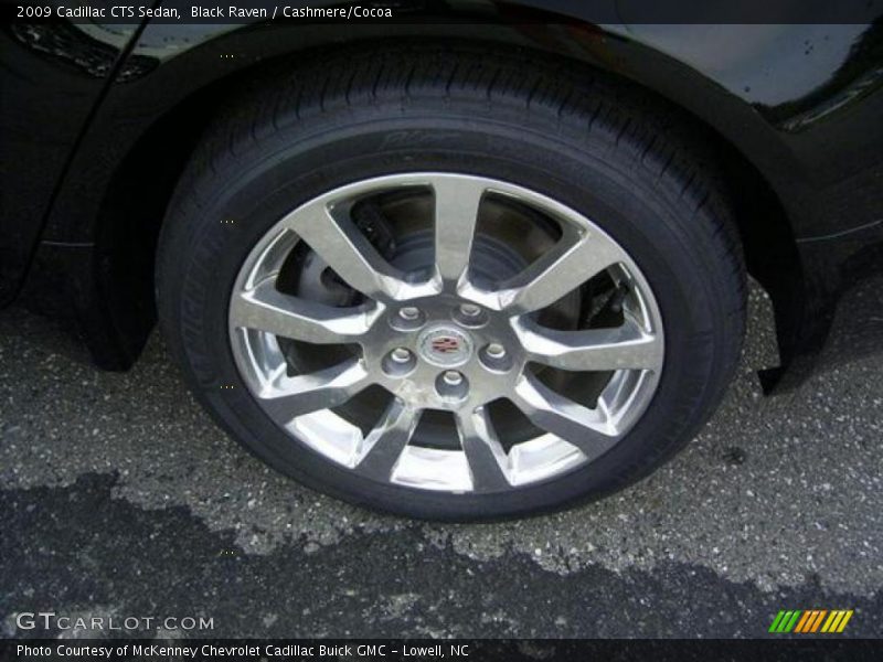 Black Raven / Cashmere/Cocoa 2009 Cadillac CTS Sedan