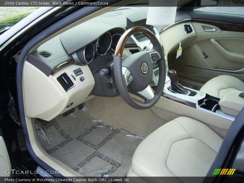 Black Raven / Cashmere/Cocoa 2009 Cadillac CTS Sedan