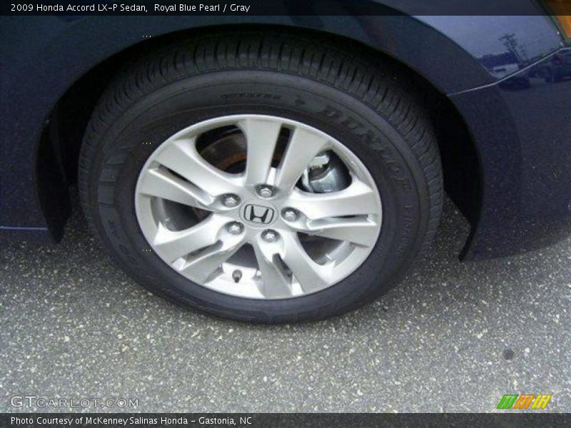 Royal Blue Pearl / Gray 2009 Honda Accord LX-P Sedan