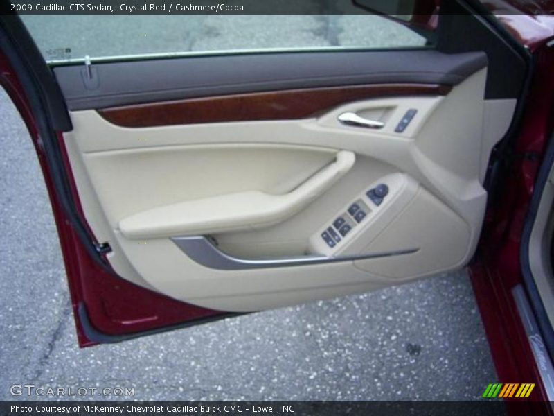 Crystal Red / Cashmere/Cocoa 2009 Cadillac CTS Sedan