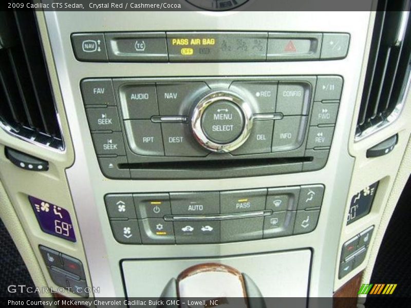 Crystal Red / Cashmere/Cocoa 2009 Cadillac CTS Sedan