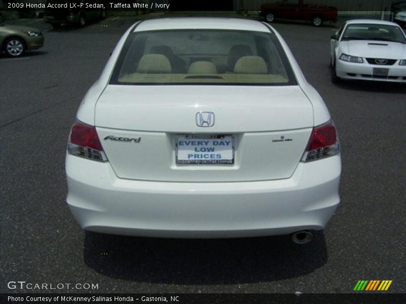 Taffeta White / Ivory 2009 Honda Accord LX-P Sedan