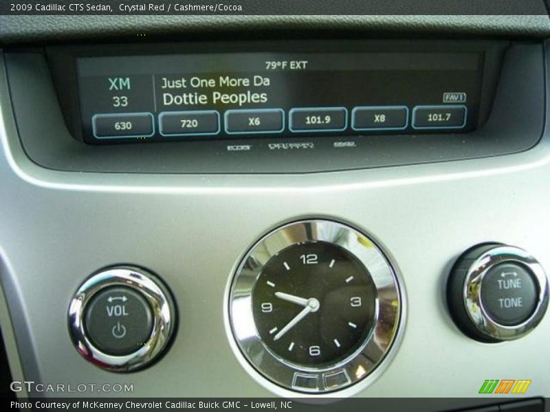 Crystal Red / Cashmere/Cocoa 2009 Cadillac CTS Sedan