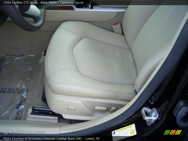 Black Raven / Cashmere/Cocoa 2009 Cadillac CTS Sedan