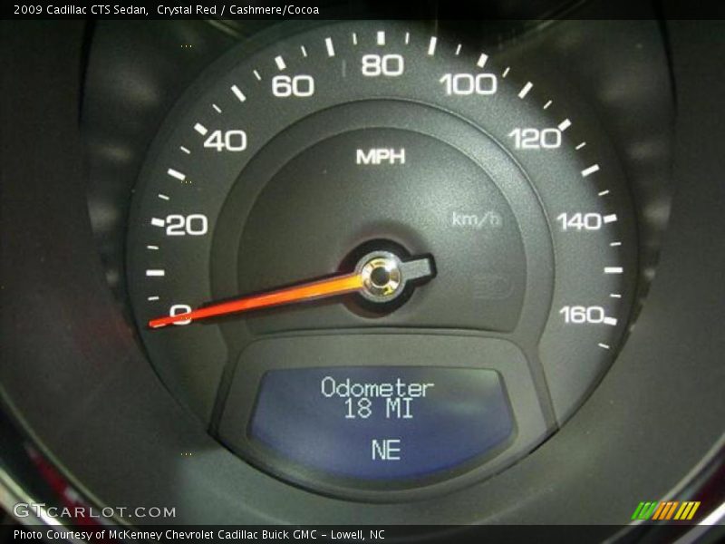 Crystal Red / Cashmere/Cocoa 2009 Cadillac CTS Sedan