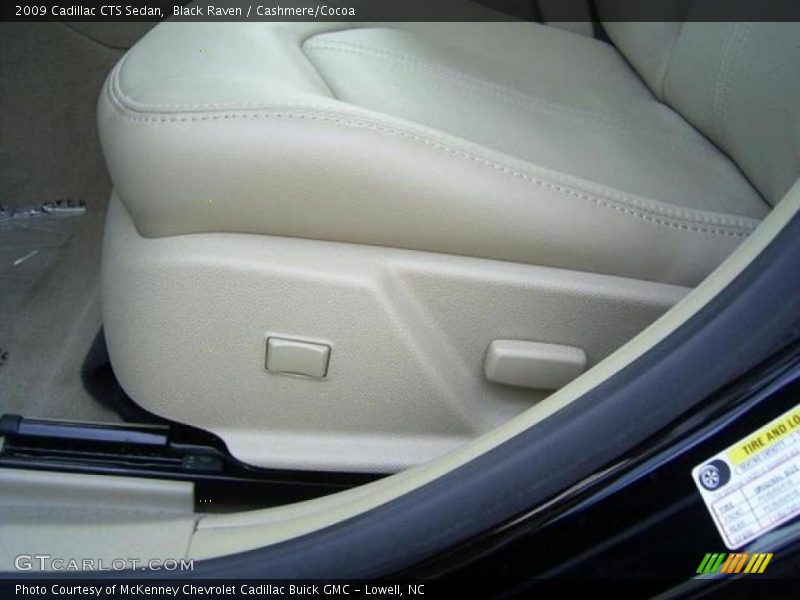 Black Raven / Cashmere/Cocoa 2009 Cadillac CTS Sedan