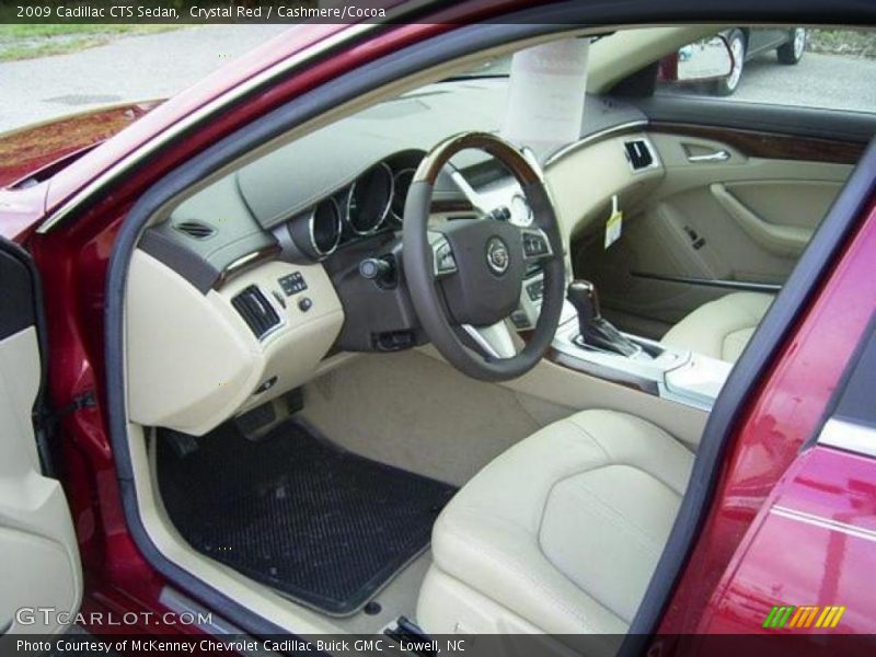 Crystal Red / Cashmere/Cocoa 2009 Cadillac CTS Sedan