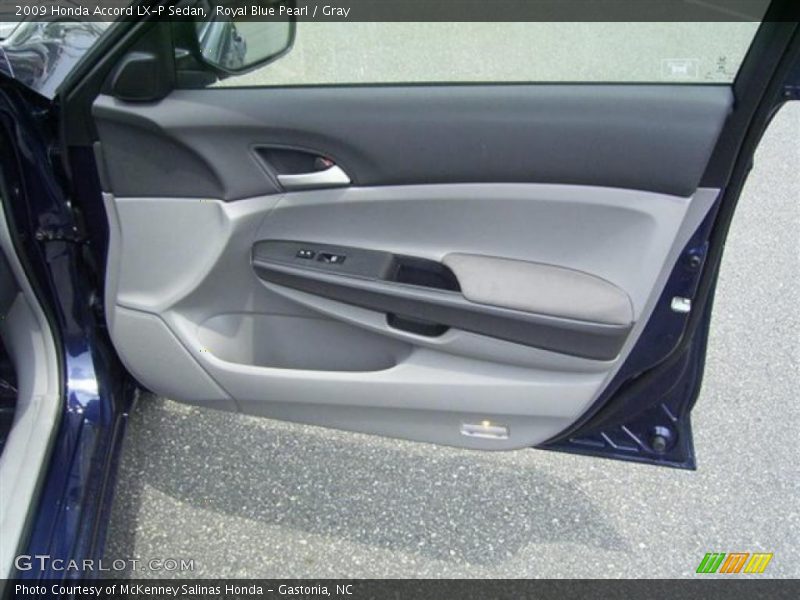 Royal Blue Pearl / Gray 2009 Honda Accord LX-P Sedan