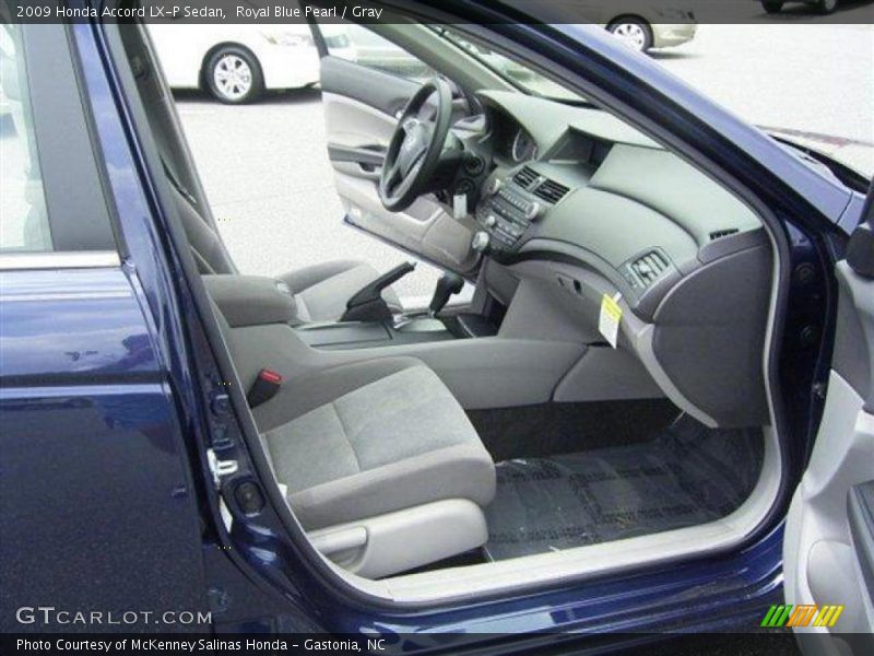 Royal Blue Pearl / Gray 2009 Honda Accord LX-P Sedan