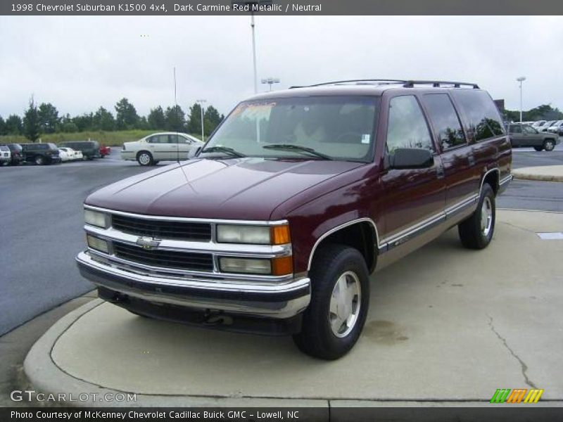 Dark Carmine Red Metallic / Neutral 1998 Chevrolet Suburban K1500 4x4