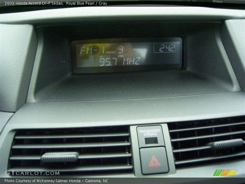 Royal Blue Pearl / Gray 2009 Honda Accord LX-P Sedan