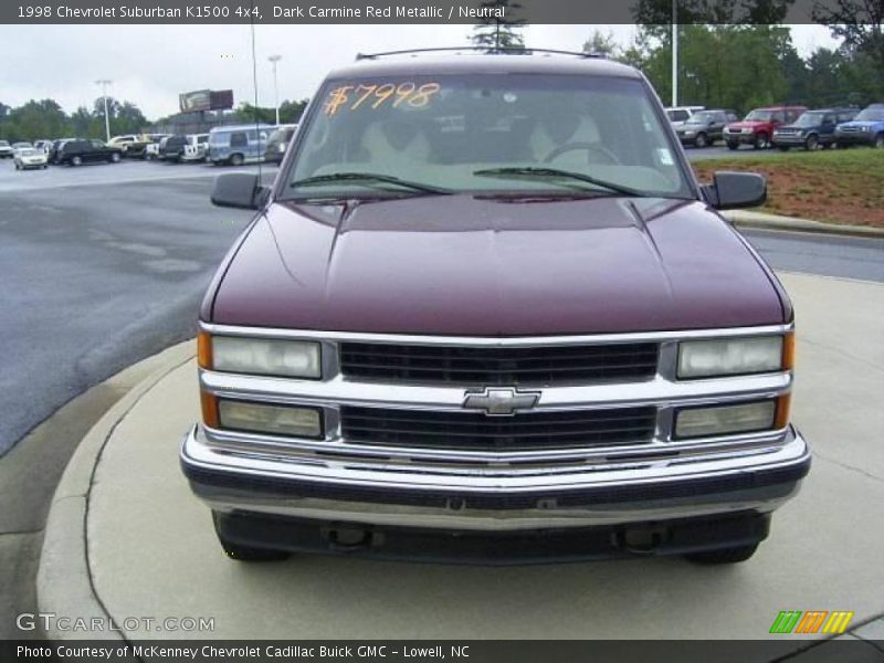 Dark Carmine Red Metallic / Neutral 1998 Chevrolet Suburban K1500 4x4