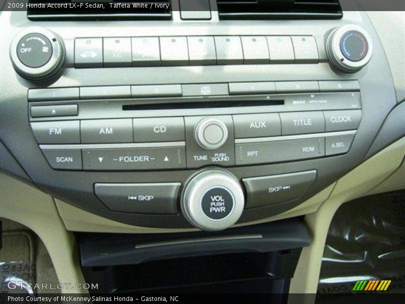 Taffeta White / Ivory 2009 Honda Accord LX-P Sedan