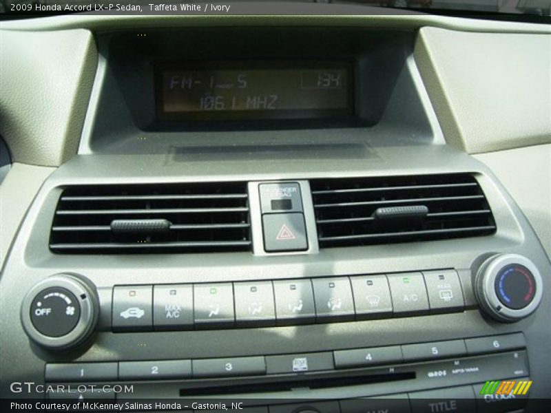 Taffeta White / Ivory 2009 Honda Accord LX-P Sedan