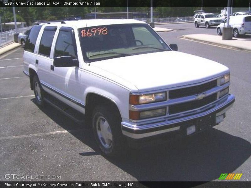 Olympic White / Tan 1997 Chevrolet Tahoe LT 4x4