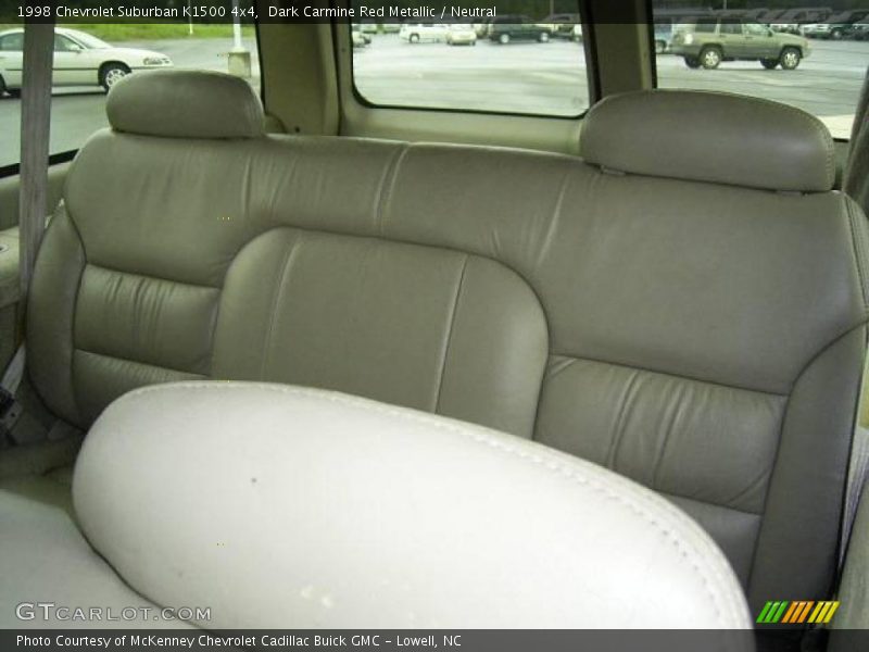 Dark Carmine Red Metallic / Neutral 1998 Chevrolet Suburban K1500 4x4