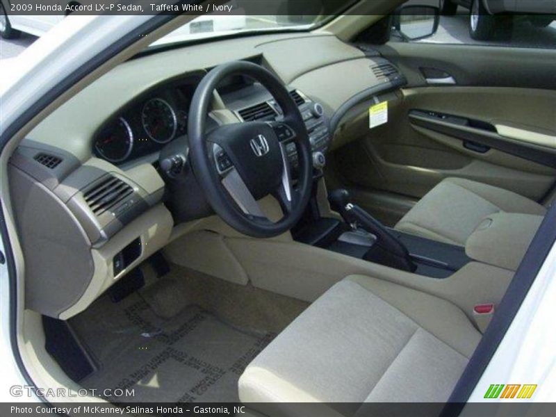 Taffeta White / Ivory 2009 Honda Accord LX-P Sedan