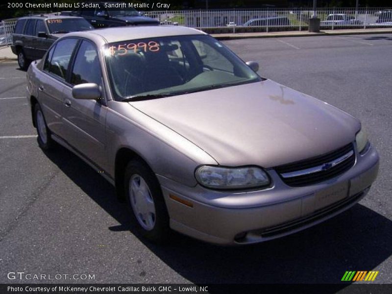 Sandrift Metallic / Gray 2000 Chevrolet Malibu LS Sedan