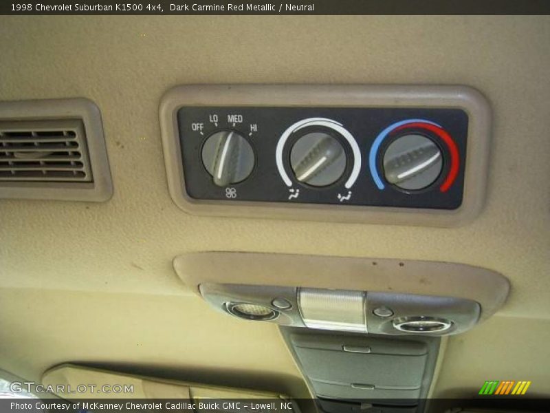 Dark Carmine Red Metallic / Neutral 1998 Chevrolet Suburban K1500 4x4