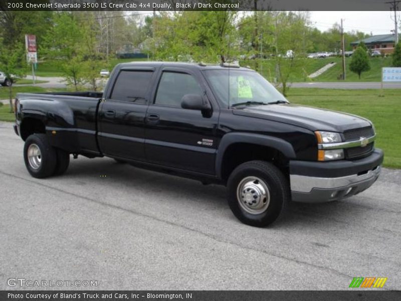 Black / Dark Charcoal 2003 Chevrolet Silverado 3500 LS Crew Cab 4x4 Dually